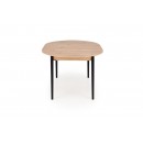 Стол обеденный HALMAR PIVOT дуб артизан/черный 102-142/102